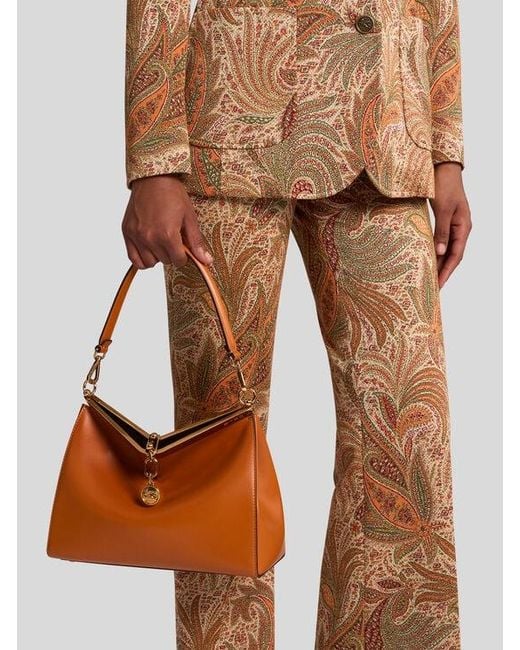 Etro Brown Medium Vela Bag