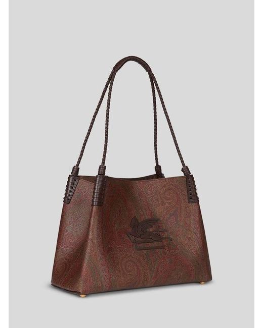 Etro Brown Libra Small Tote