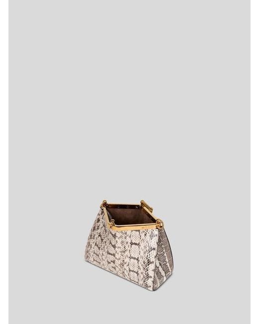 Etro Natural Small Elaphe Leather Vela Bag
