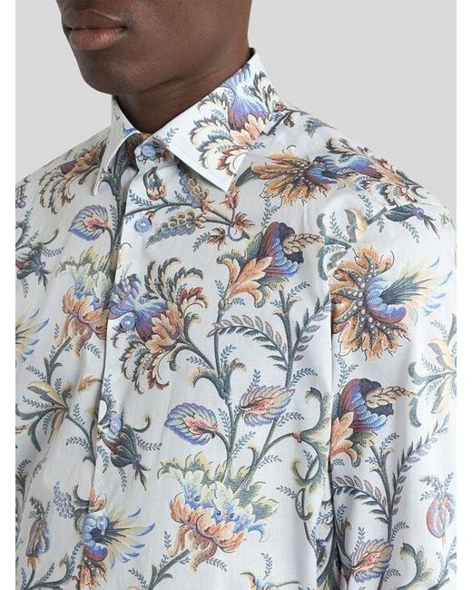 Camicia di Etro in Blue da Uomo