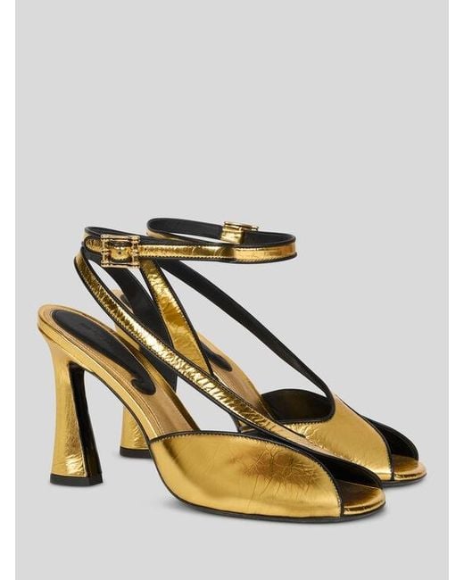 Etro Metallic High-Heeled Sandals