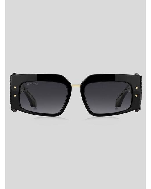Etro Black Blossom Sunglasses
