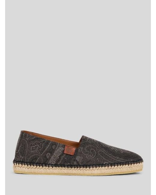 Etro Black Arnica Jacquard Espadrilles for men