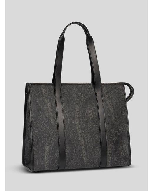 Etro Black Arnica Tote Bag for men