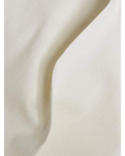 Etro White Flared Stretch Cotton Trousers