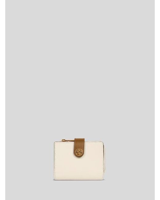 Etro Natural Small Leather Wallet