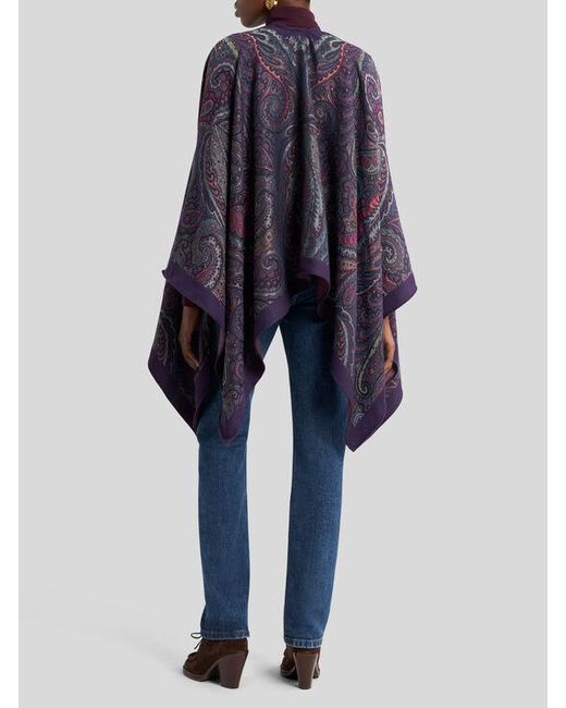 Mantella di Etro in Purple