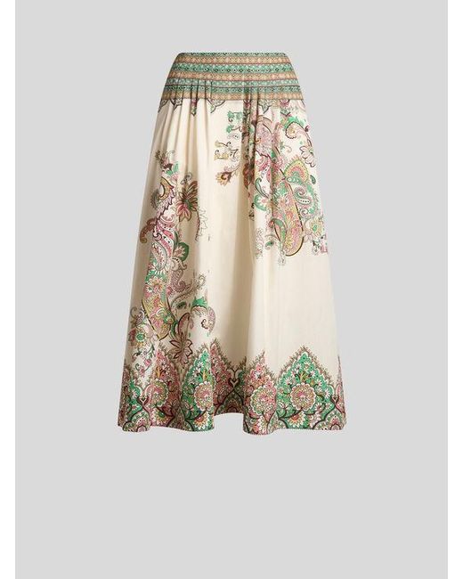 Gonna Midi di Etro in White