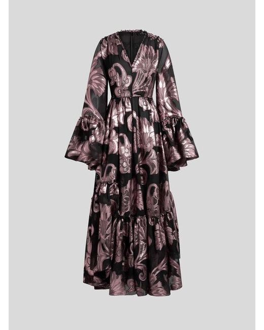 Robe Longue À Fils Coupés, Femme, Taille Etro en coloris White
