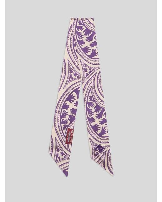 Etro Purple Per Kaito Takahashi Silk Paisleyina for men