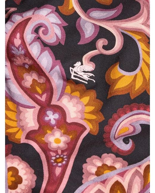 Polo Paisley Fleuri, Homme, Taille Etro pour homme en coloris Red