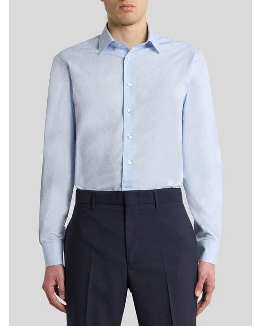 Camicia di Etro in Blue da Uomo