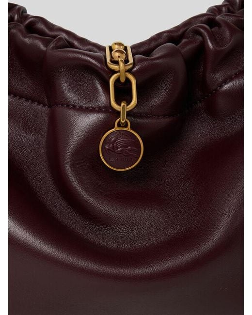 Etro Purple Medium Vela Blossom Bag