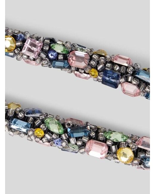 Etro Multicolor Bag Handle With Rhinestones