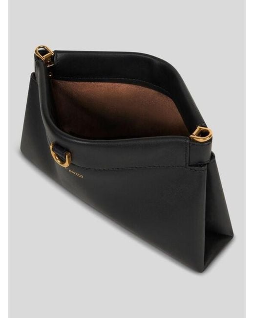 Etro White Mini Leather Clutch Talk With Chain Shoulder Strap