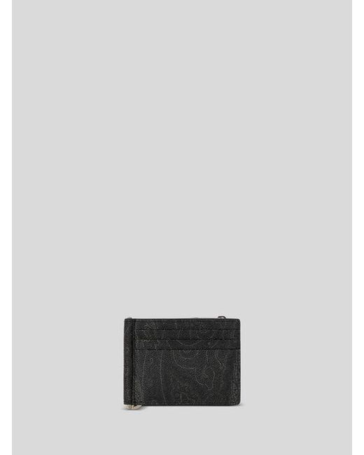 Etro White Arnica Bifold Card Holder for men