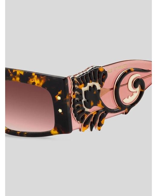 Etro Brown Blossom Sunglasses
