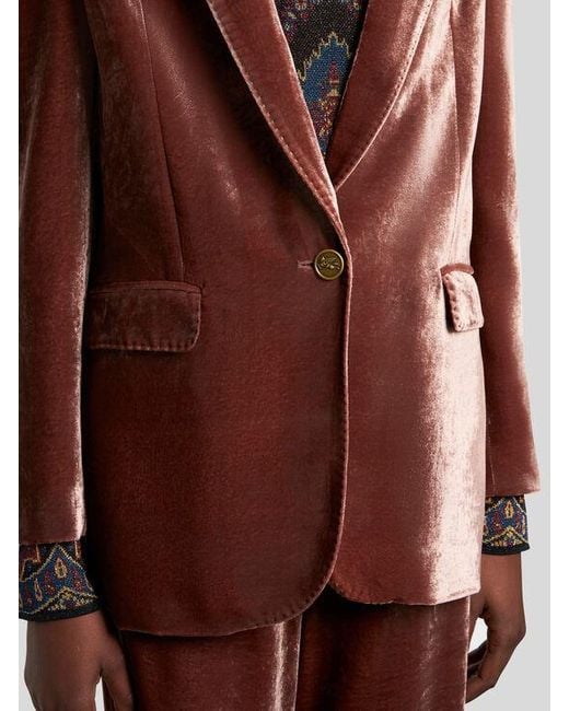 Etro Brown Velvet Jacket