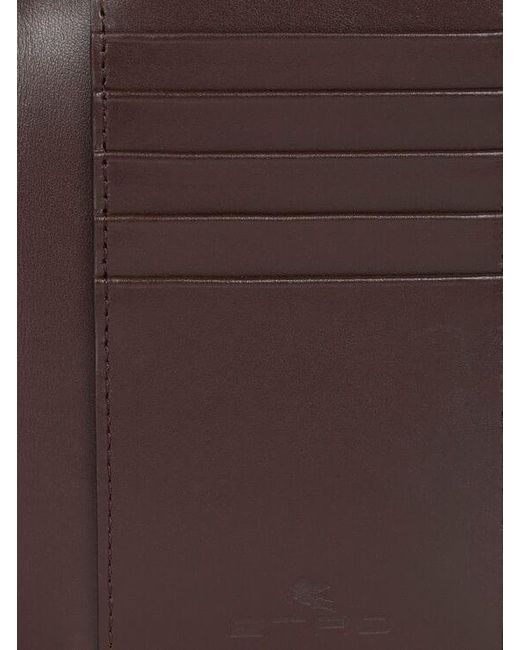 Etro Brown Arnica Passport Case for men