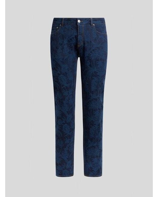 Etro Blue Regular-Fit Jeans for men
