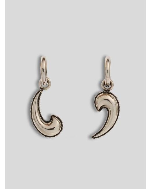 Etro Metallic Paisley Earrings