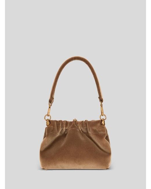Etro Brown Small Vela Blossom Bag