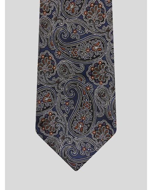 Cravatta di Etro in Blue da Uomo