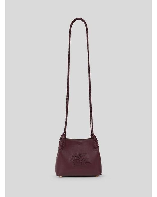 Etro Purple Mini Libra Tote Bag