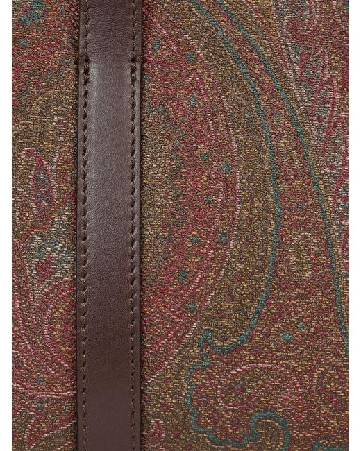 Etro Brown Mini Arnica Top-Handle Bag