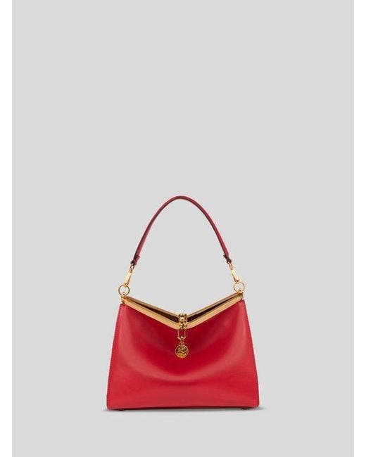 Etro Red Medium Vela Bag