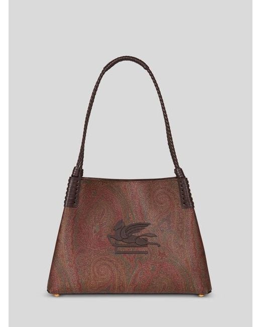Etro Brown Libra Small Tote