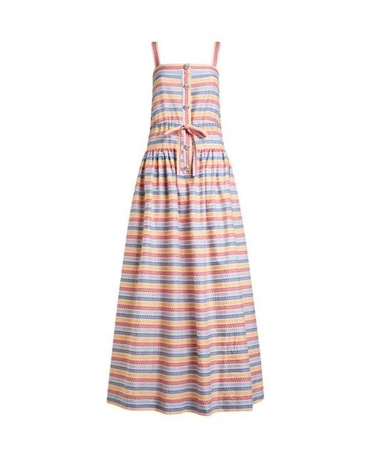 Robe Longue En Jacquard À Rayures, Femme, Taille Etro en coloris Pink