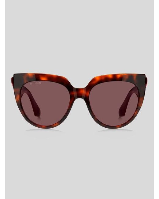Etro Brown Tailoring Sunglasses