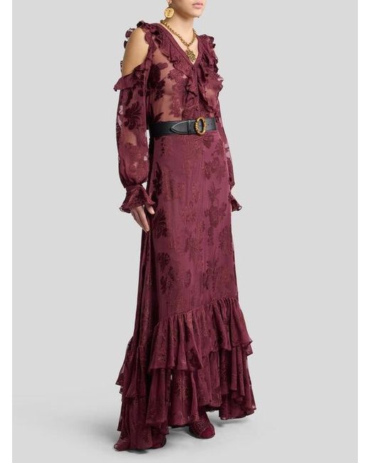 Gonna Lunga di Etro in Purple