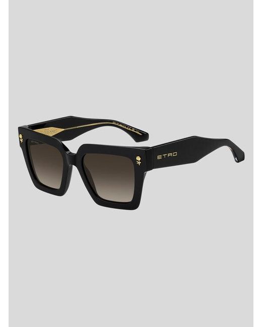 Etro Black Colour Stripes Sunglasses