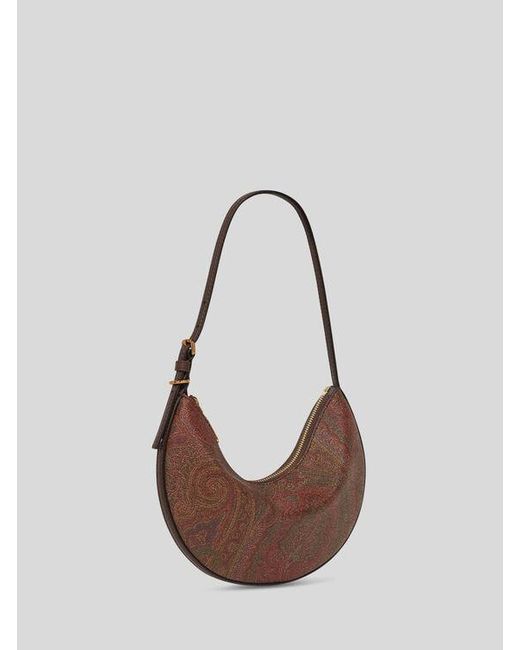 Etro Brown Small Essential Arnica Hobo Bag