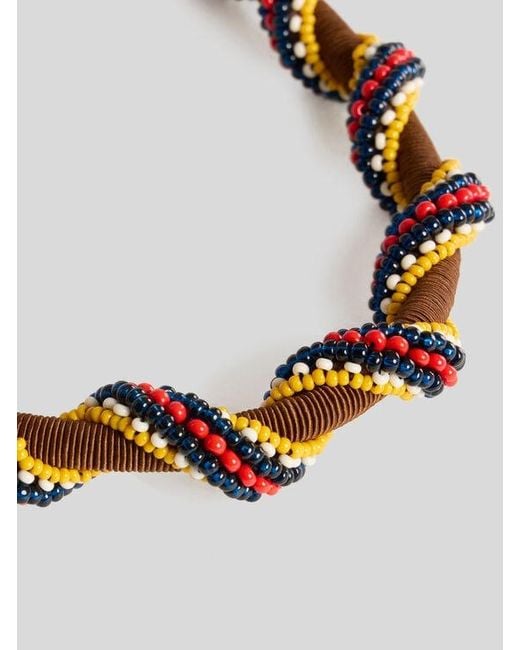 Etro White Bag Handle With Beads