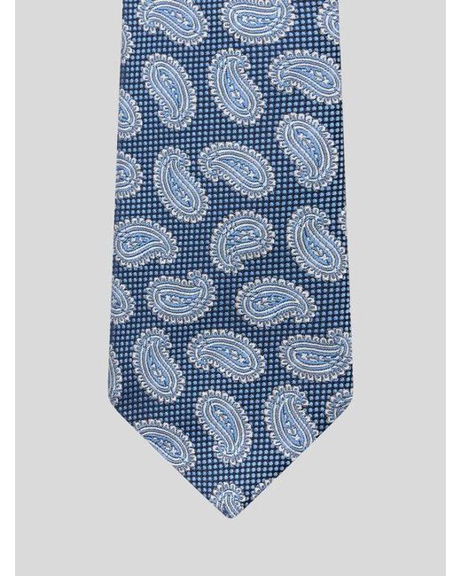 Cravatta di Etro in Blue da Uomo