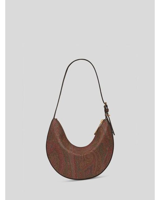 Etro Brown Small Essential Arnica Hobo Bag