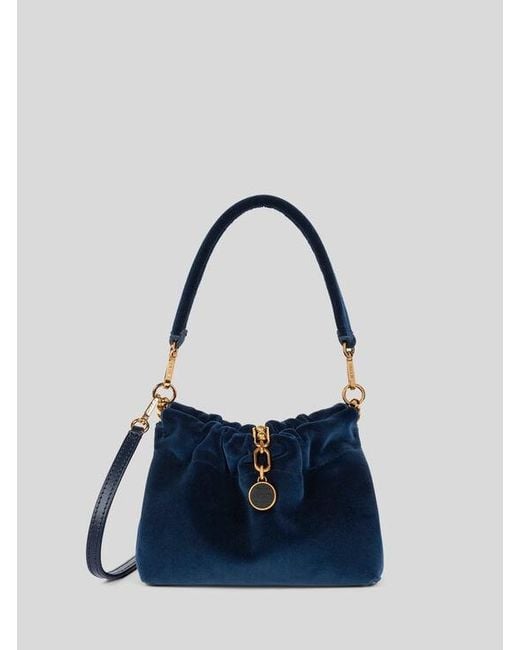 Etro Blue Small Vela Blossom Bag