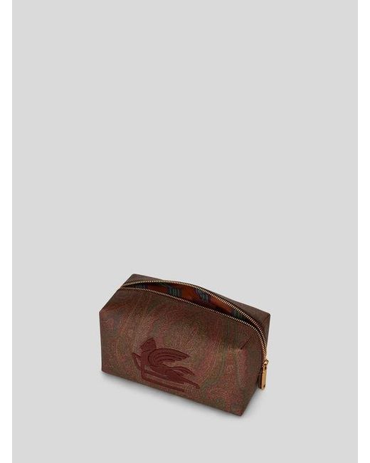 Etro Brown Medium Arnica Love Trotter Nécessaire for men