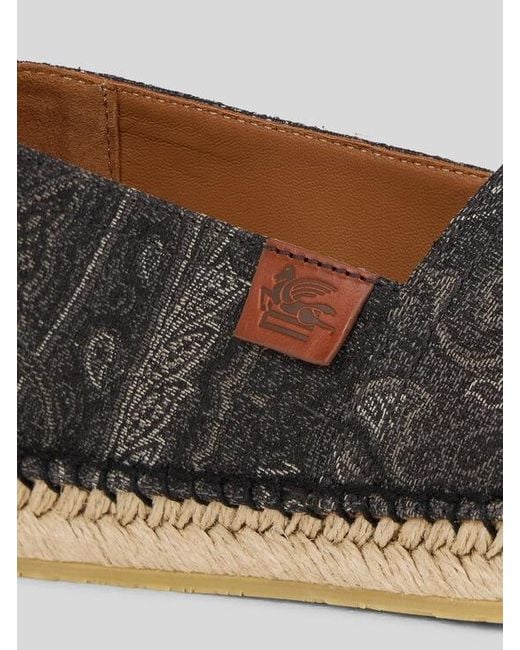 Etro Black Arnica Jacquard Espadrilles for men