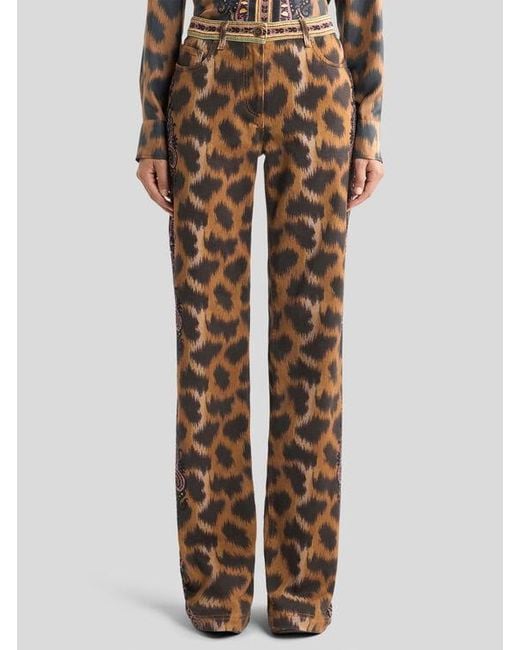 Etro Natural Bootcut Jeans