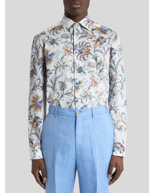 Camicia di Etro in Blue da Uomo