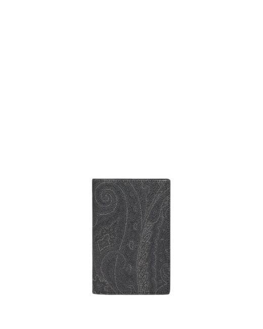 Etro Gray Arnica Passport Case for men