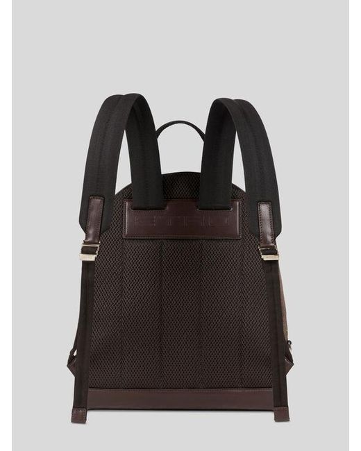 Etro Brown Essential Arnica Backpack With Pegaso for men