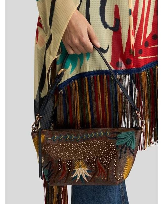 Etro Brown X Tabby Booth Arnica Crossbody Bag With Embroidery