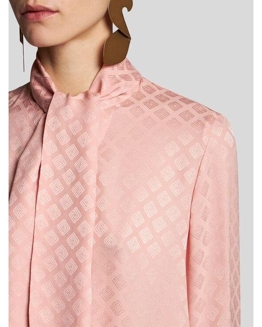 Camicia A Foulard Jacquard, Donna, Taglia di Etro in Pink