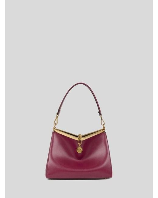Etro Purple Medium Vela Bag