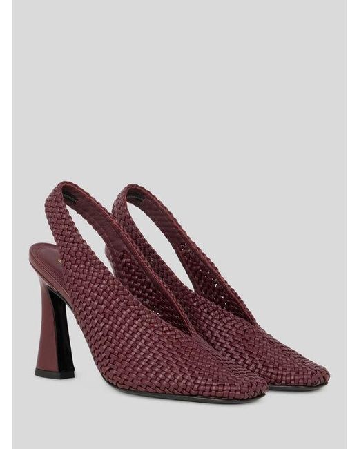Etro Purple Woven Slingbacks